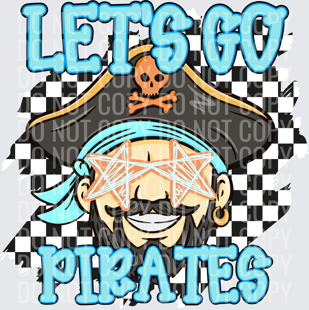 Let’s go pirates checkered