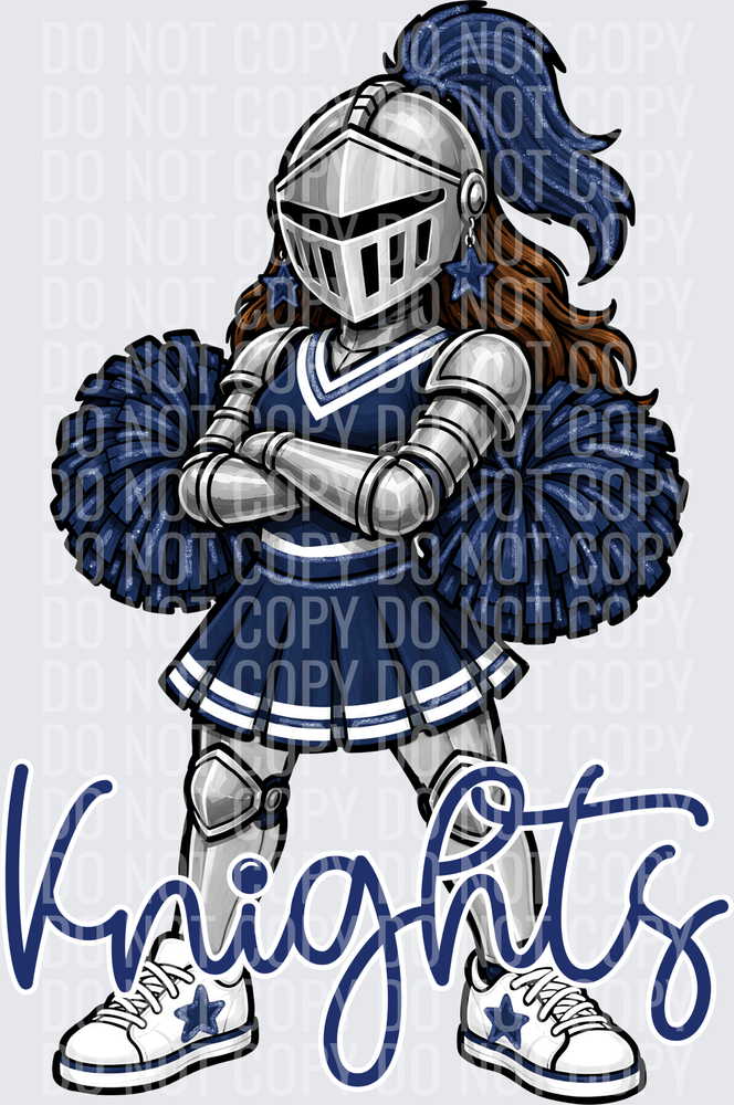 Knights Cheer Navy