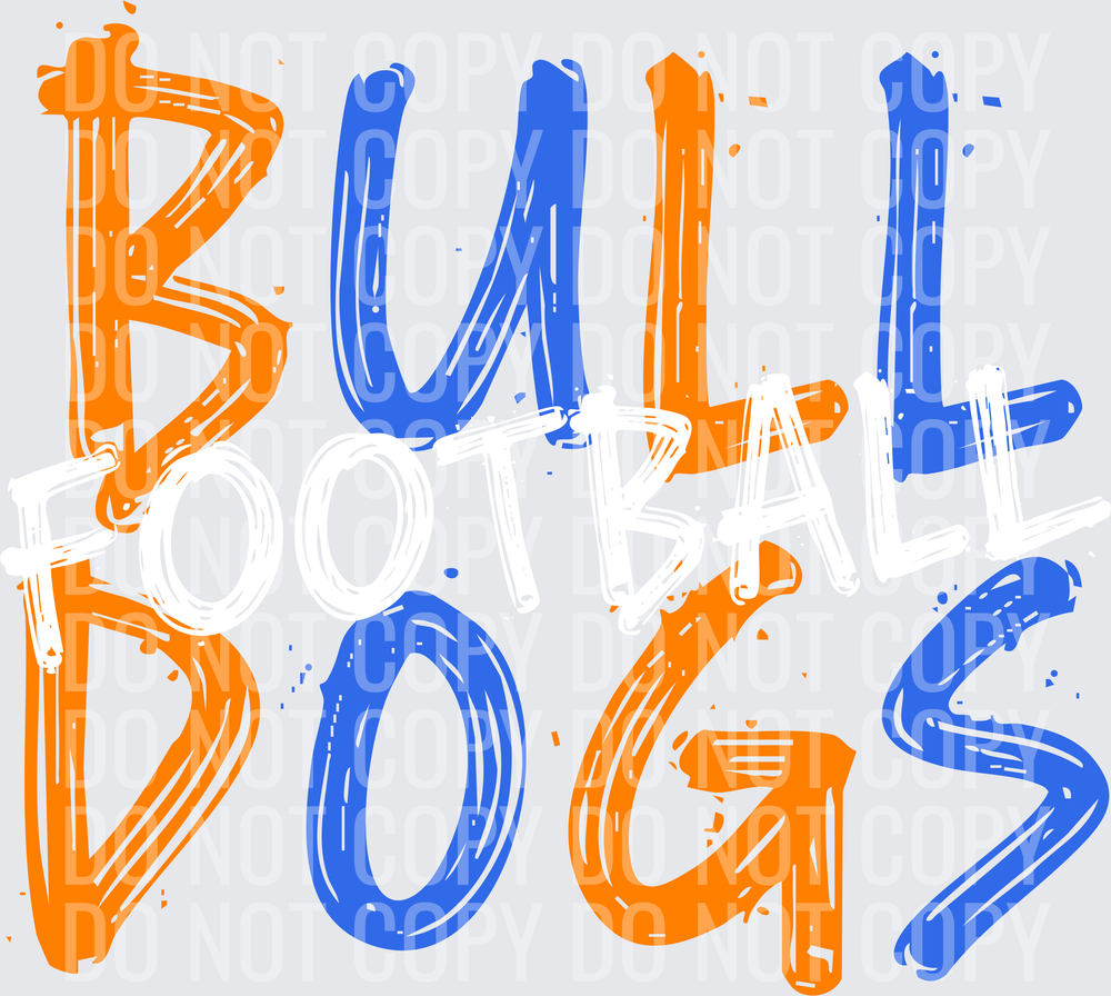 BulldogsFootballOrangeRoyal