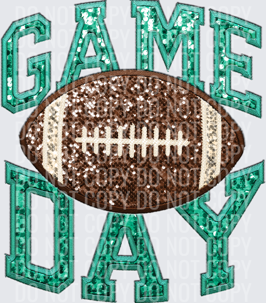 KayndiDesigns 06.26 Game Day Sequin Embriodery 6 Teal
