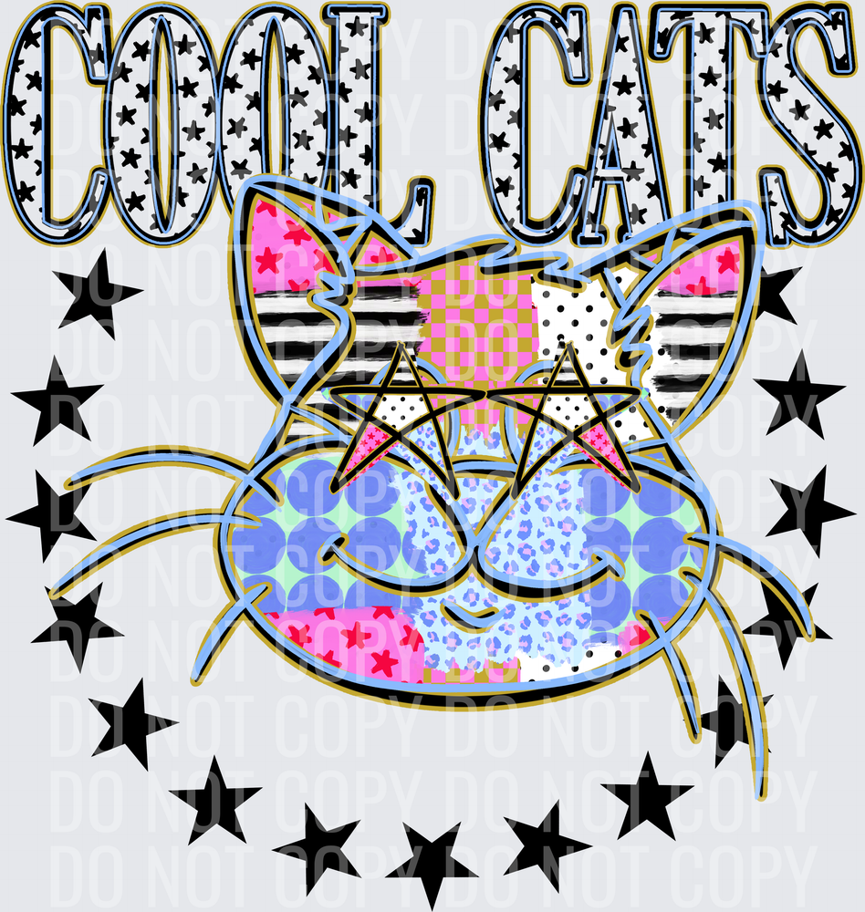 KayndiDesigns 09.26 Patchwork Varisty Stars Cool Cats