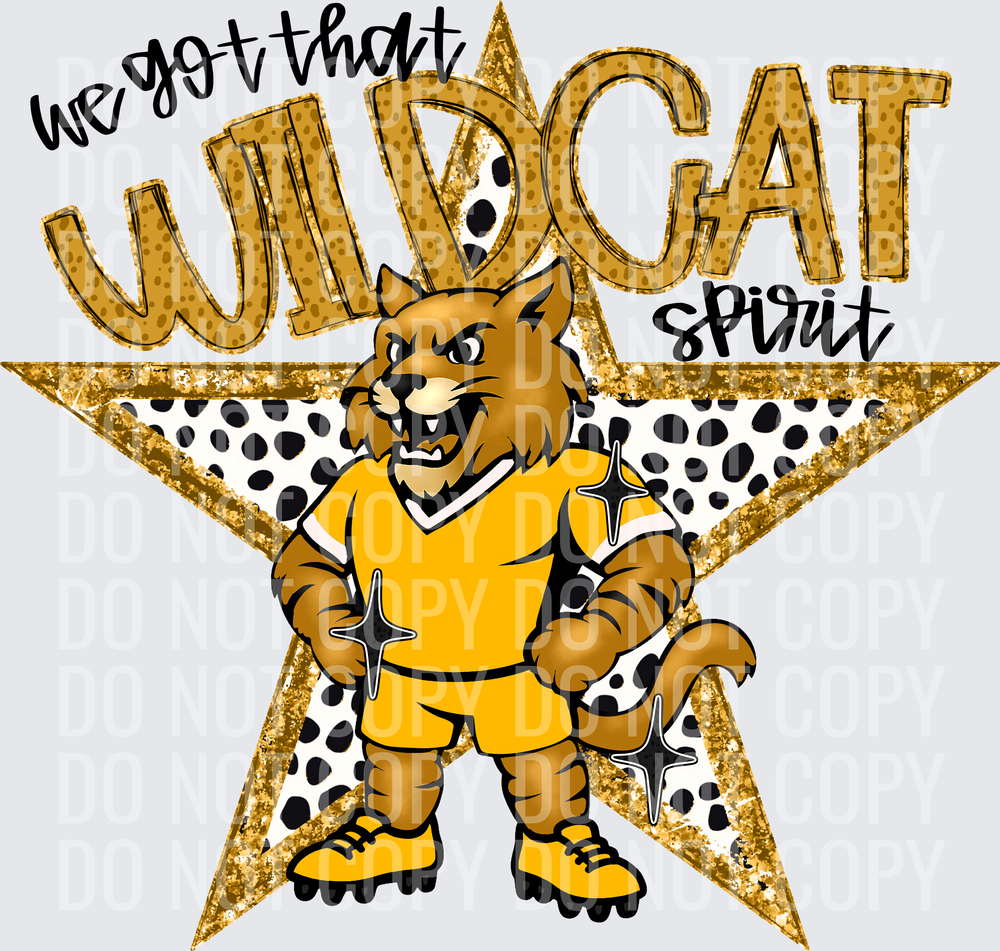 KayndiDesigns 09.26 We Got That Spirit Wildcat Gold
