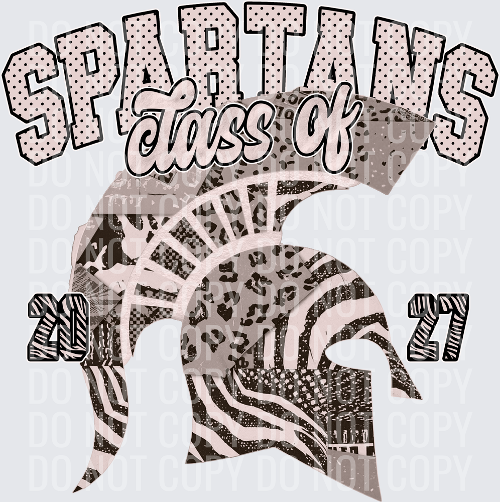 KayndiDesigns 10.26 Class of 2027 Neutral Spartans