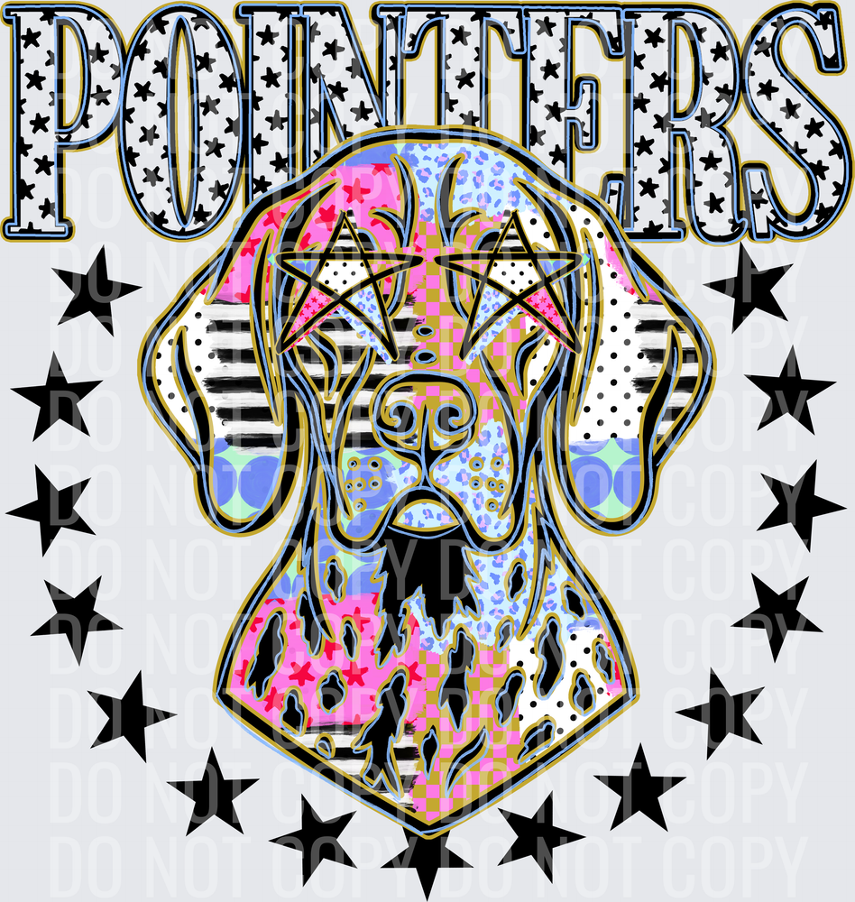 KayndiDesigns 09.26 Patchwork Varisty Stars Pointers