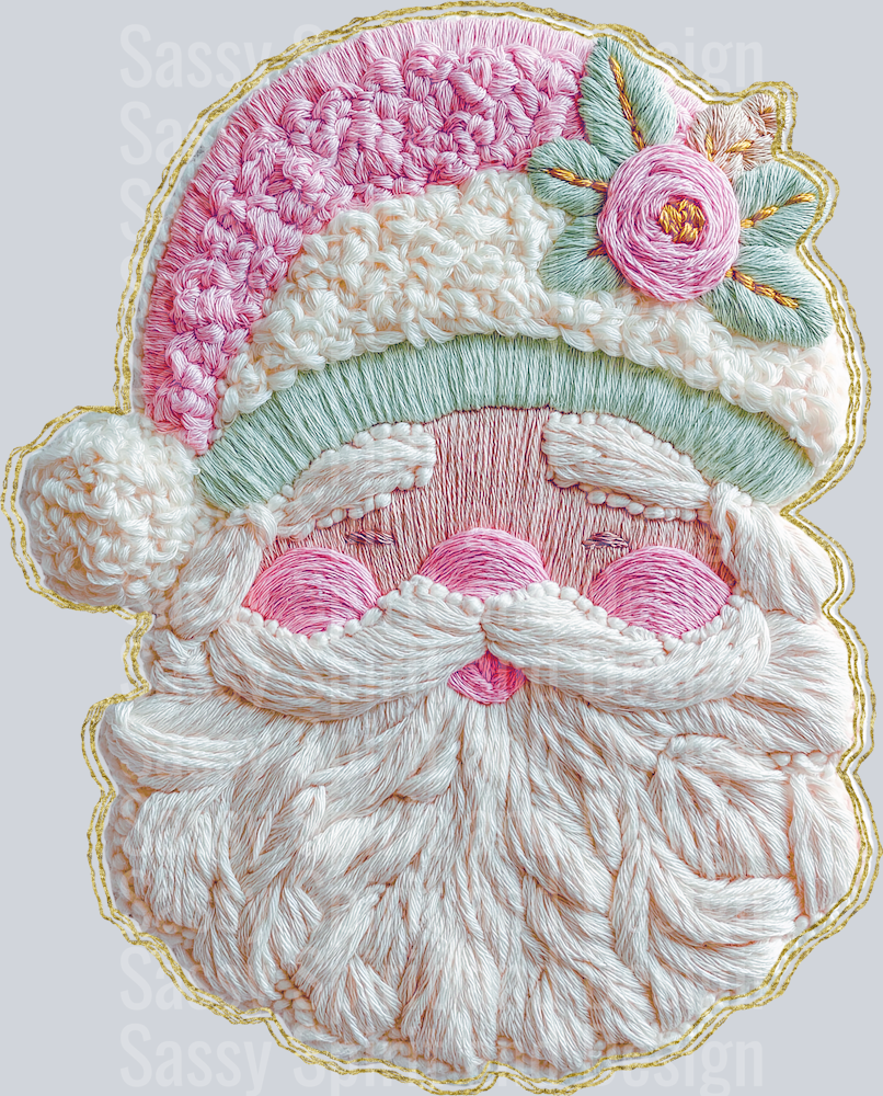 French Knot Santa