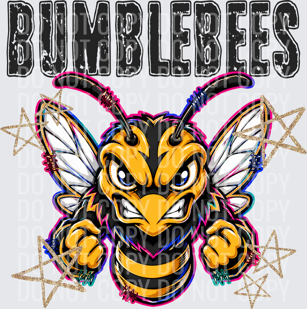 KayndiDesigns 08.26 Grunge Varsity Bumblebees
