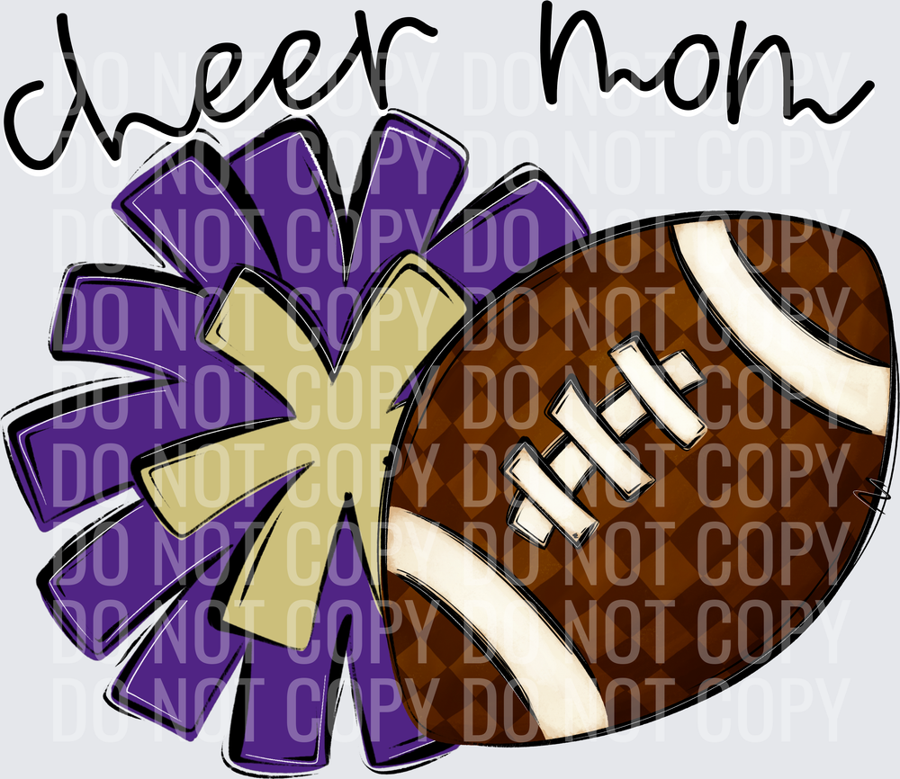 Cheer Mom - CC0926-0022 - Purple-Lt Gold