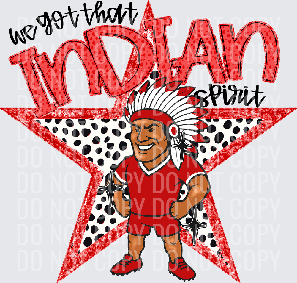 KayndiDesigns 09.26 We Got That Spirit Indian Red