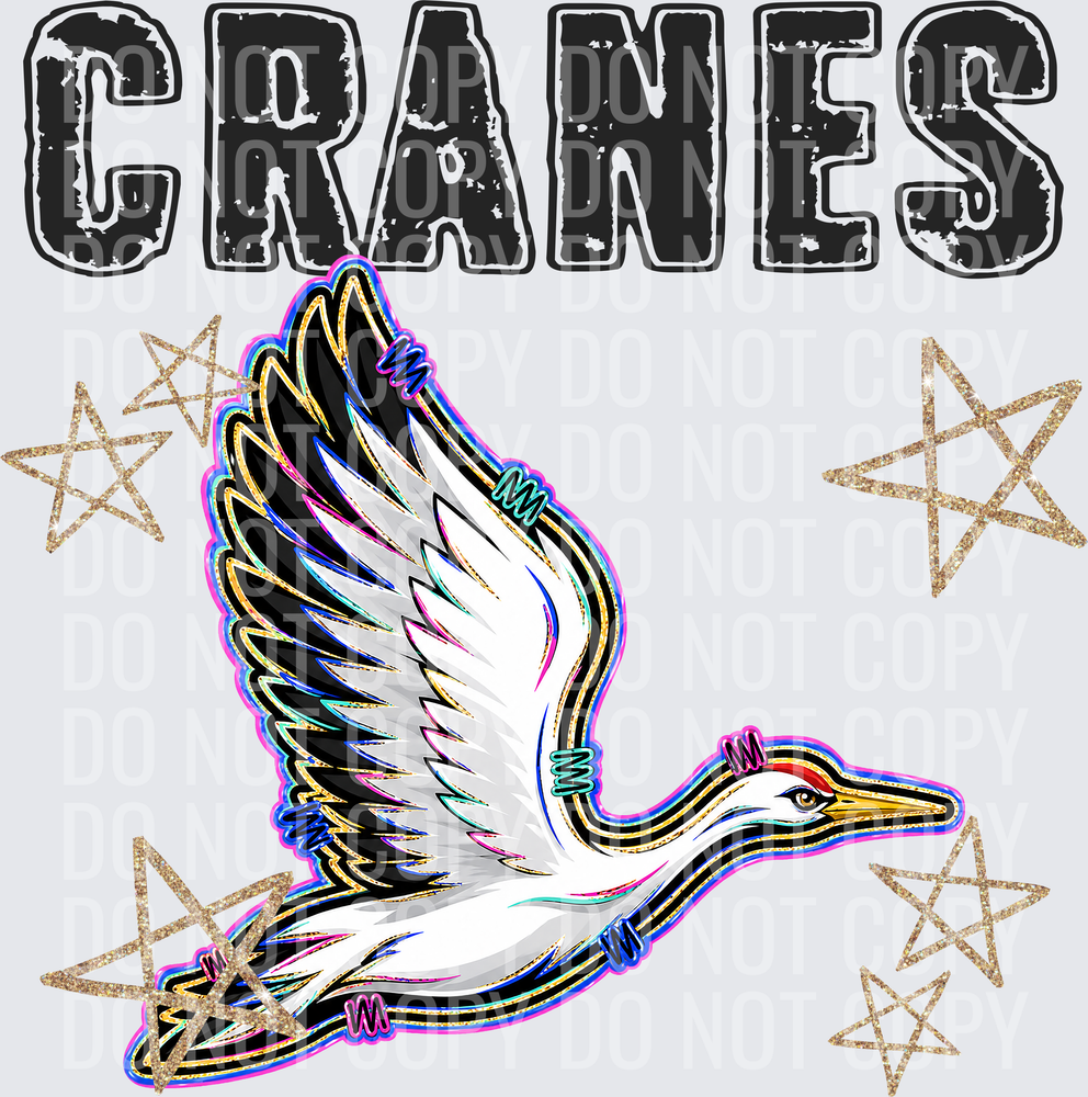 KayndiDesigns 08.26 Grunge Varsity Cranes