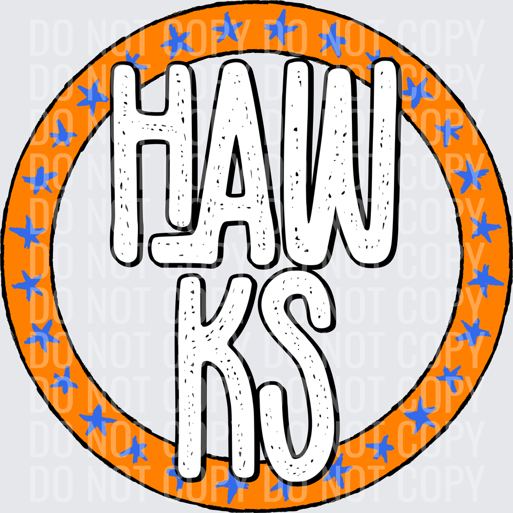 HawksStarCircle-OrangeRoyal
