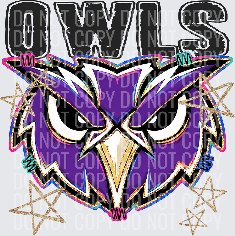 KayndiDesigns 08.26 Grunge Varsity Owls 3
