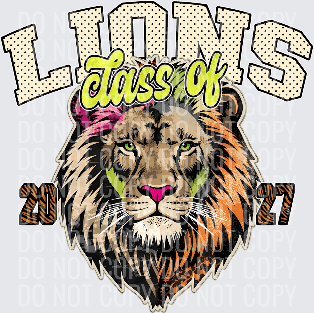 KayndiDesigns 10.26 Class of 2027 Bright Lions