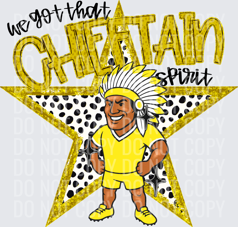 KayndiDesigns 09.26 We Got That Spirit Chieftain Yellow