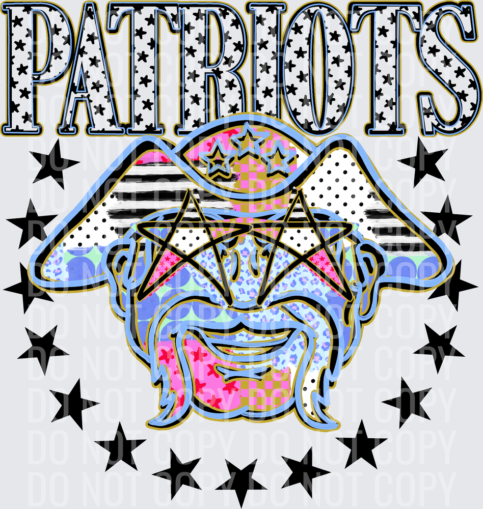 KayndiDesigns 09.26 Patchwork Varisty Stars Patriots 2