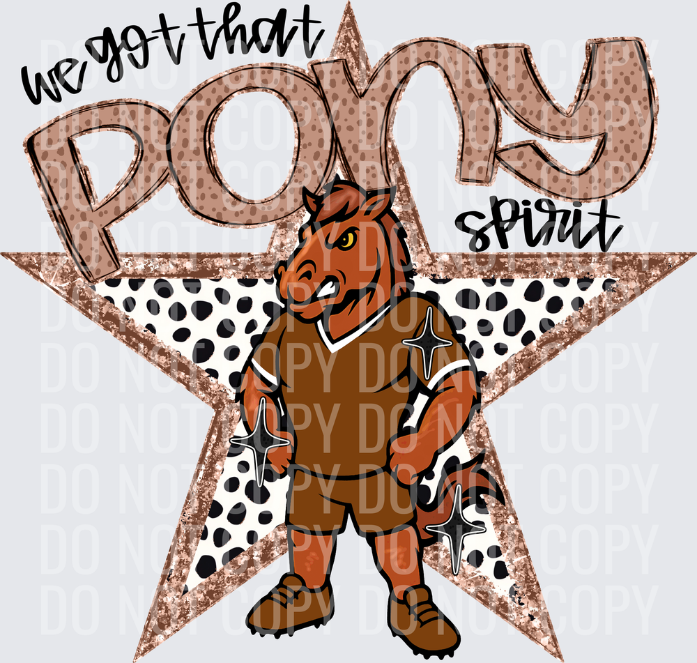 KayndiDesigns 09.26 We Got That Spirit Pony Brown