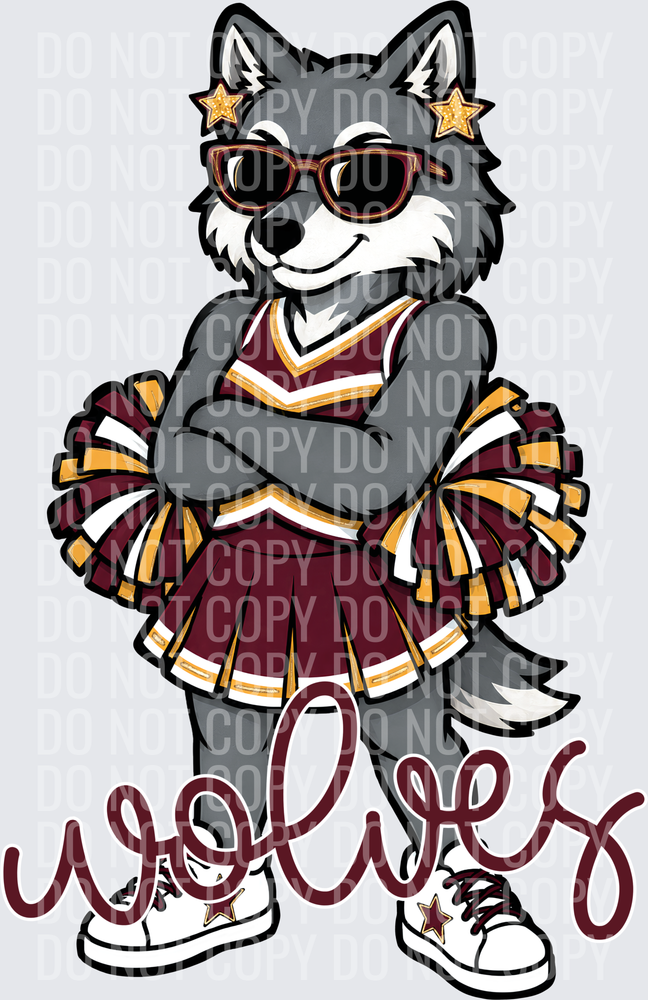 Wolves Cheer Maroon Gold