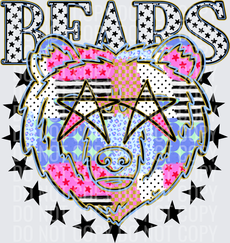 KayndiDesigns 09.26 Patchwork Varisty Stars Bears 3