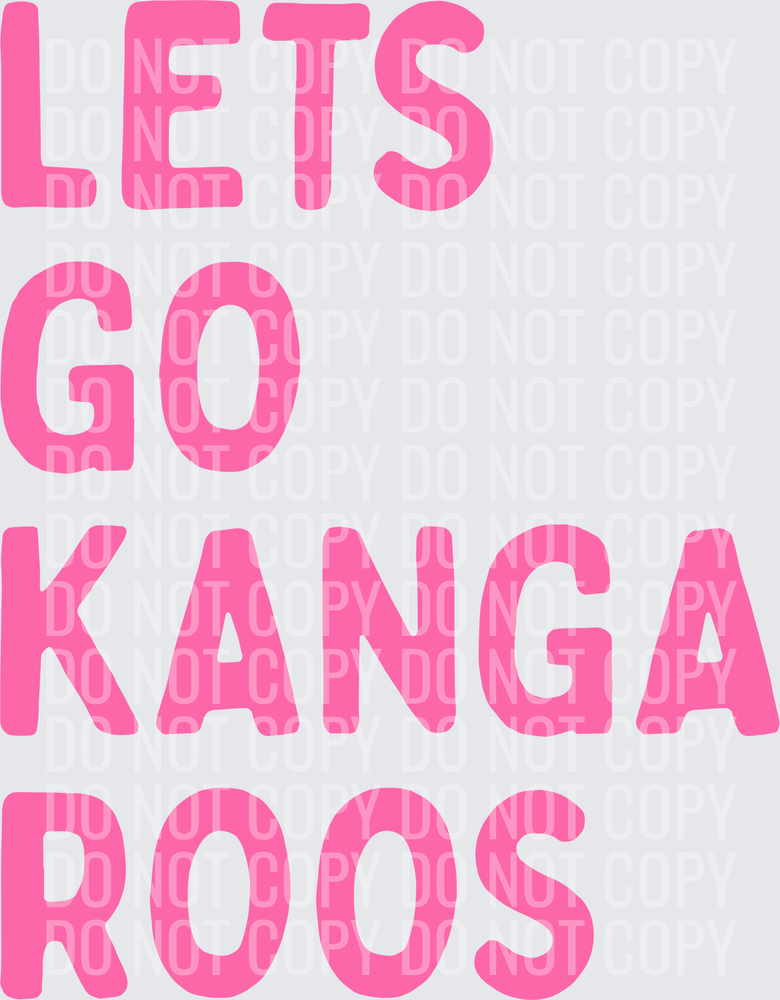 Lets go kangaroos