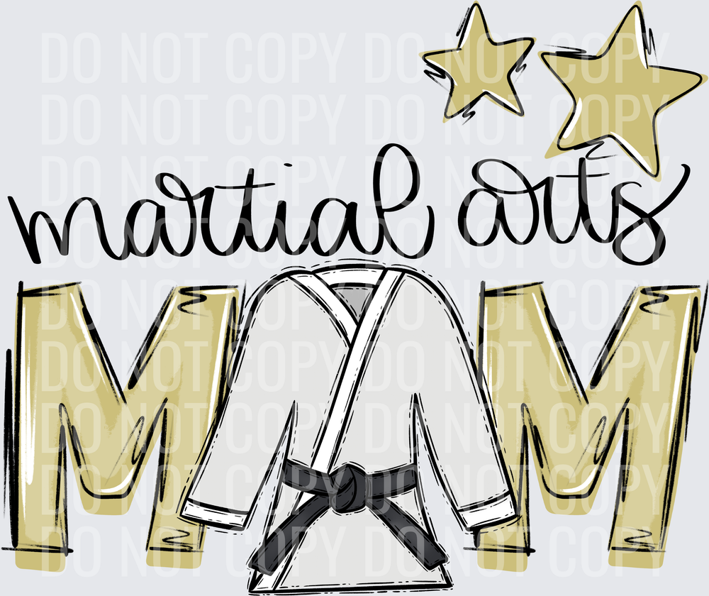 light gold martial arts