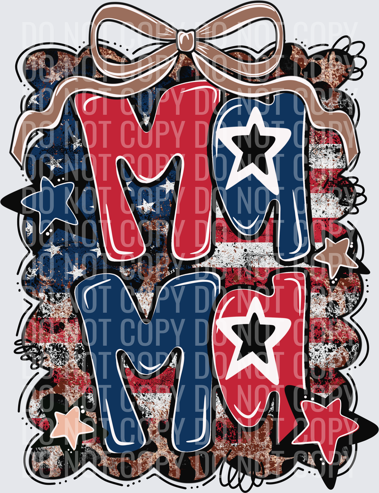 Patriotic mama framed
