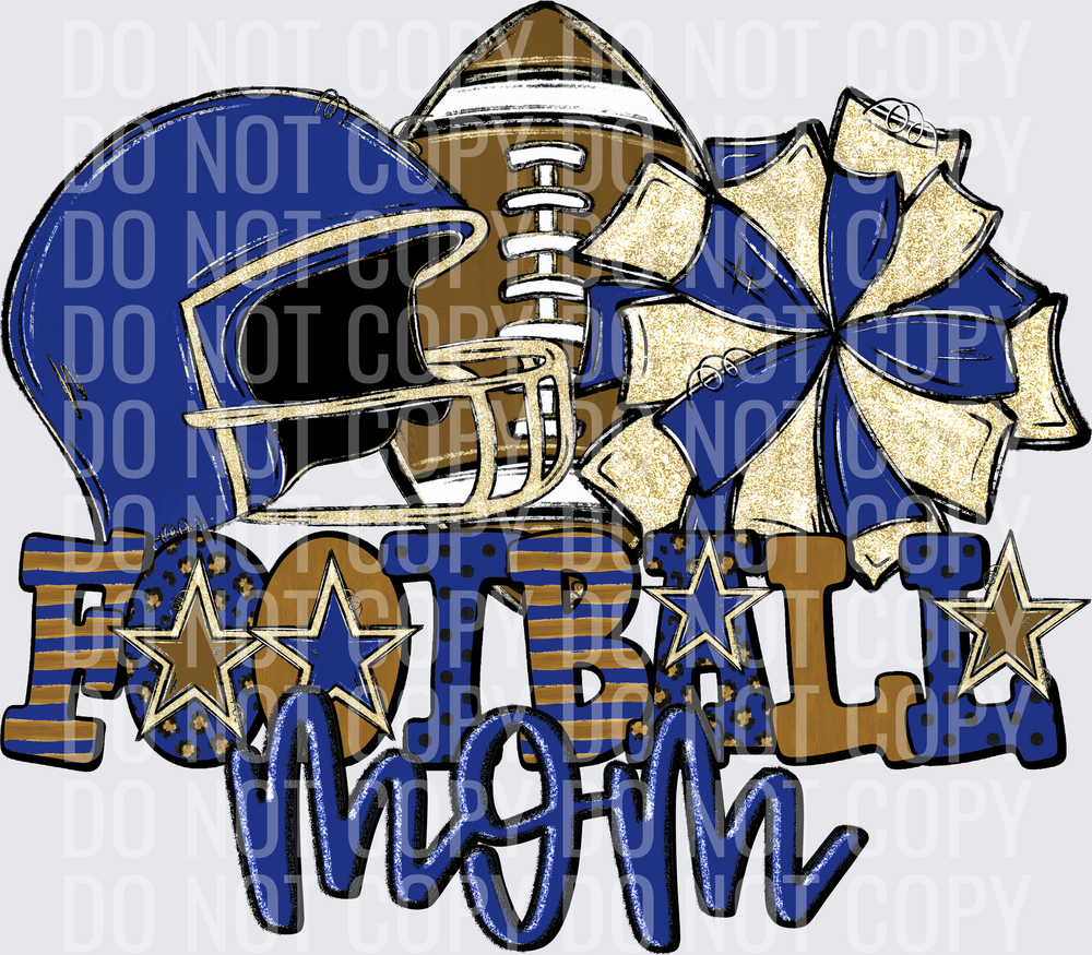 KayndiDesigns 08.26 Football Mom Navy