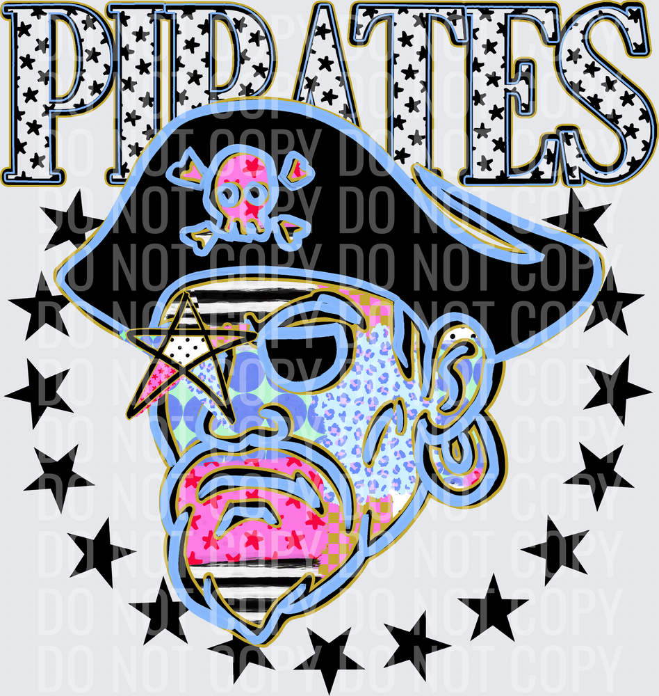 KayndiDesigns 09.26 Patchwork Varisty Stars Pirates