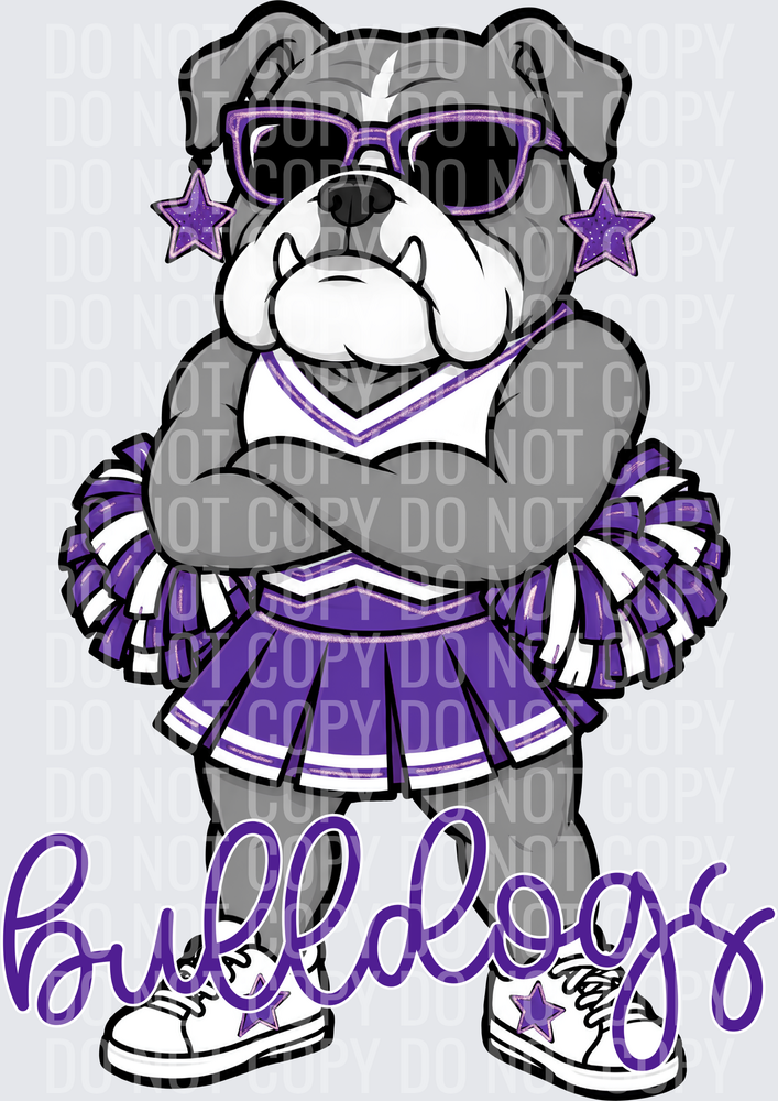 Bulldogs Cheer Purple White