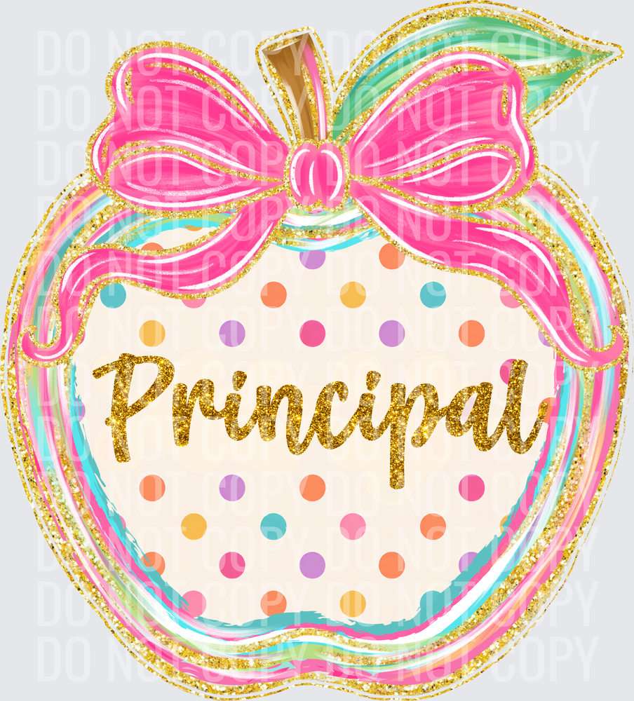 Principal polka dot apple