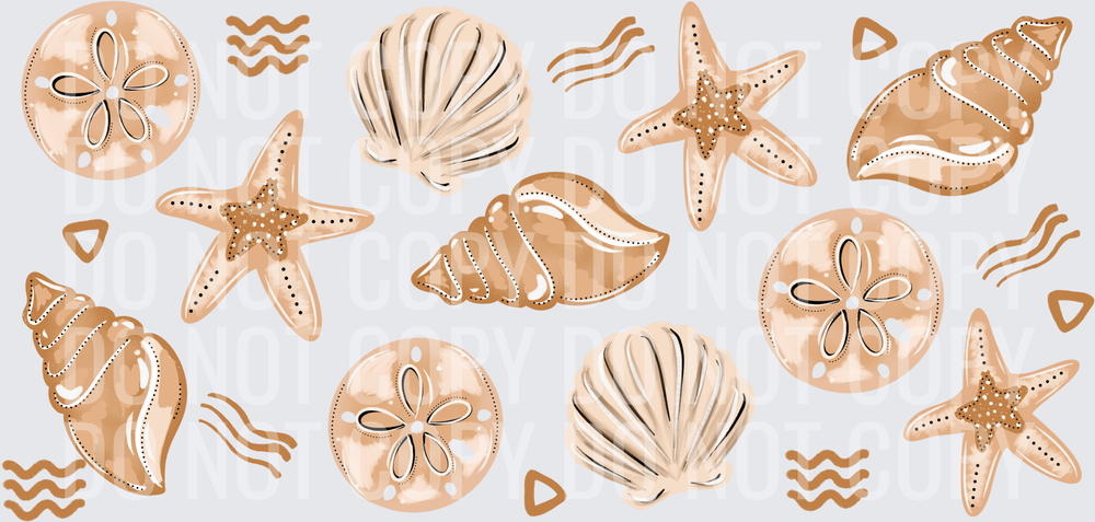 tan shells 16oz glass wrap