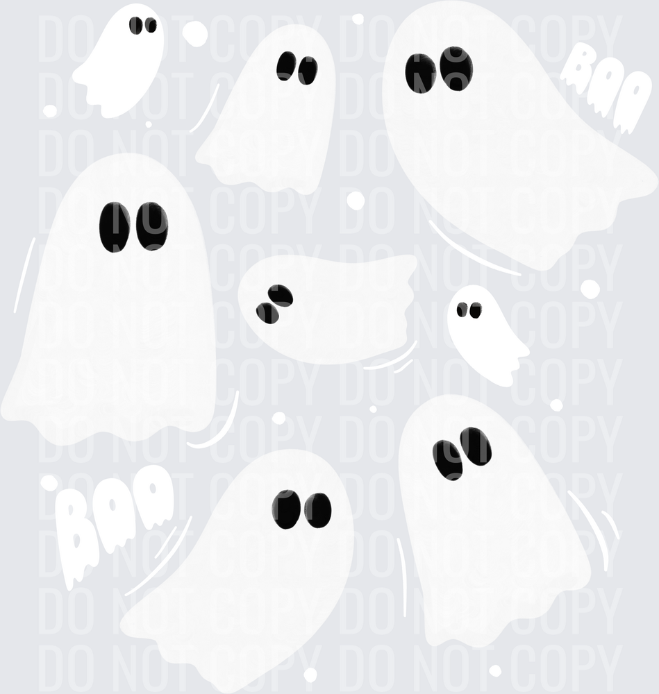 Boo Ghostie white & black