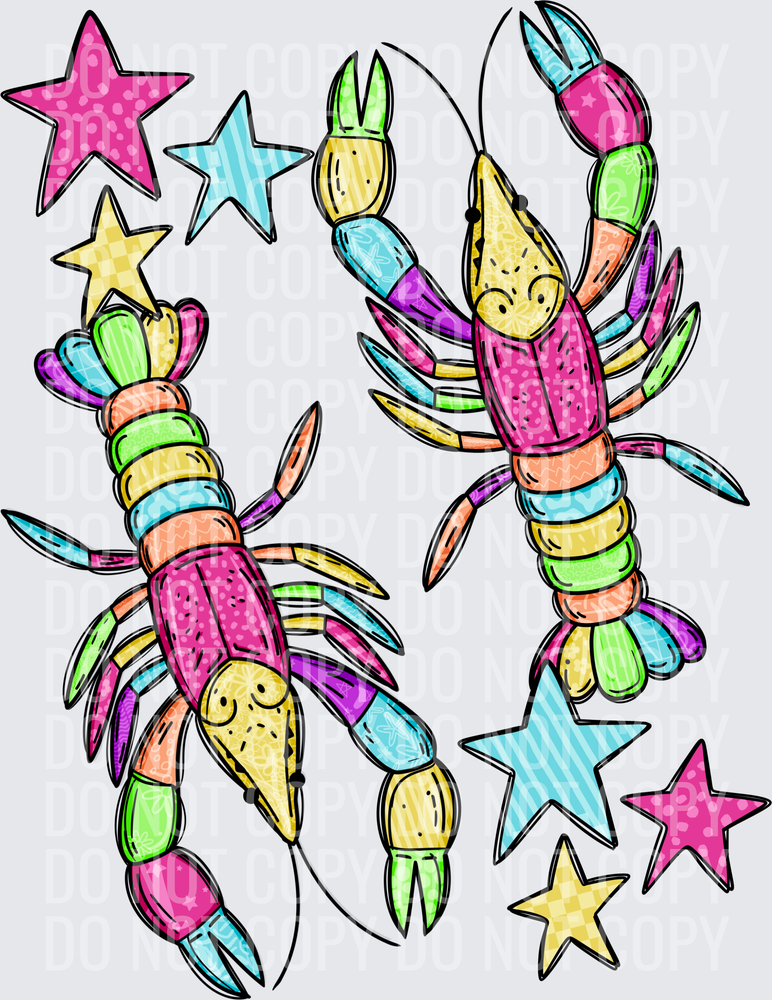 Colorful crawfish