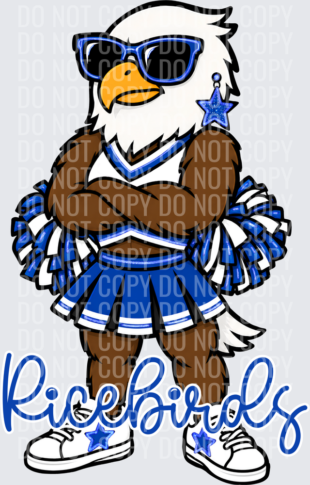 Ricebirds Cheer Blue White