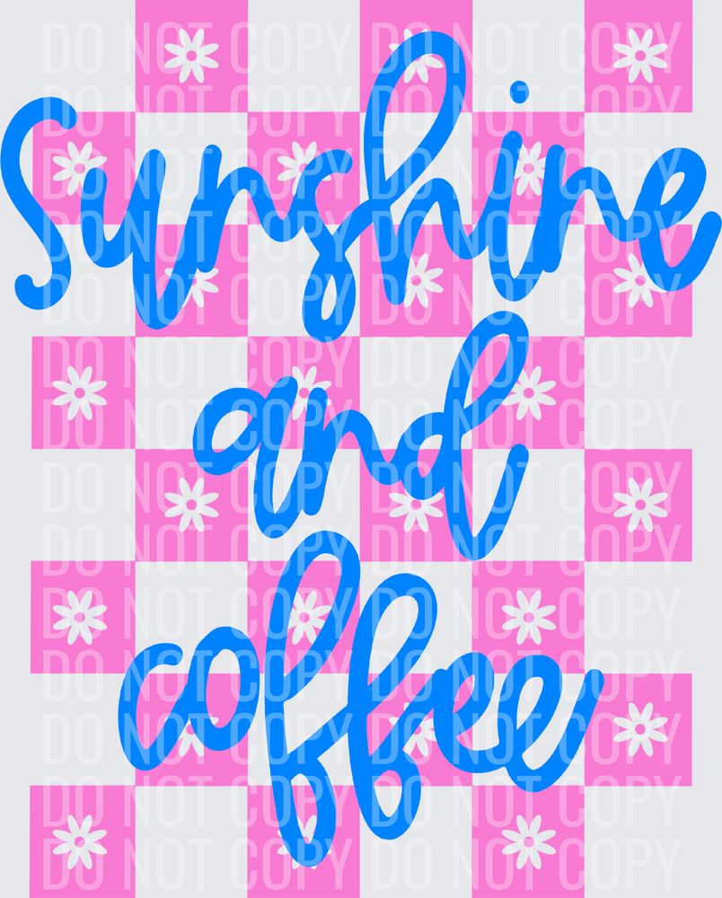SUNSHINE AND COFFEE CHECKERED