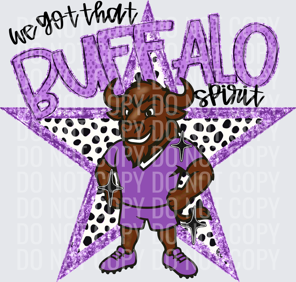 KayndiDesigns 09.26 We Got That Spirit Buffalo Purple