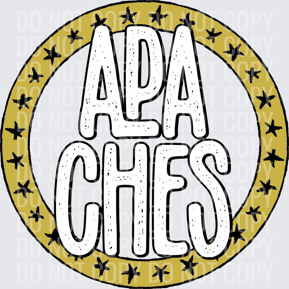 ApachesStarCircleVegasGoldBlack