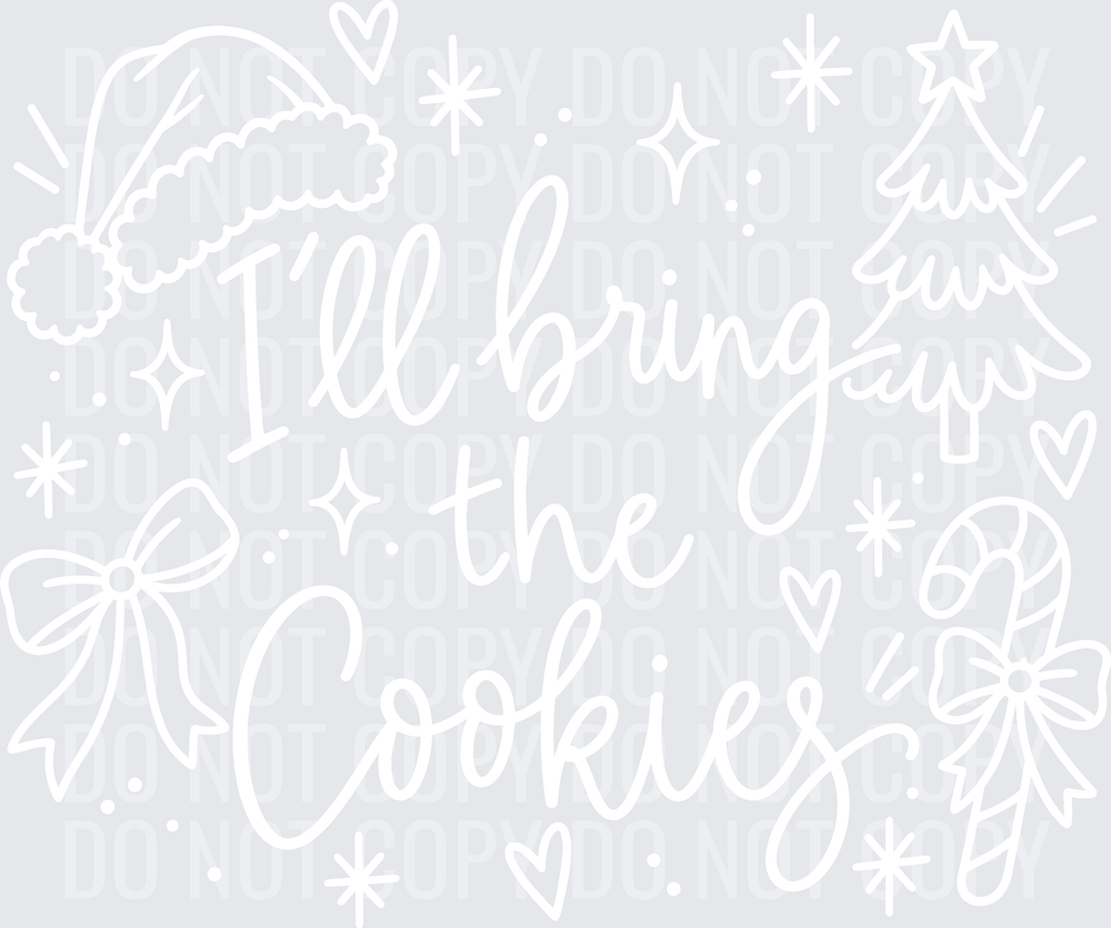 ILL BRING THE COOKIES white