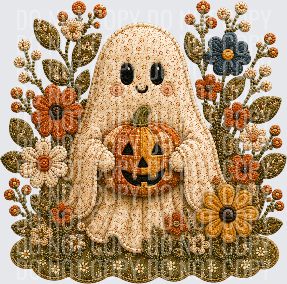 GHOSTIE WITH PUMPKIN