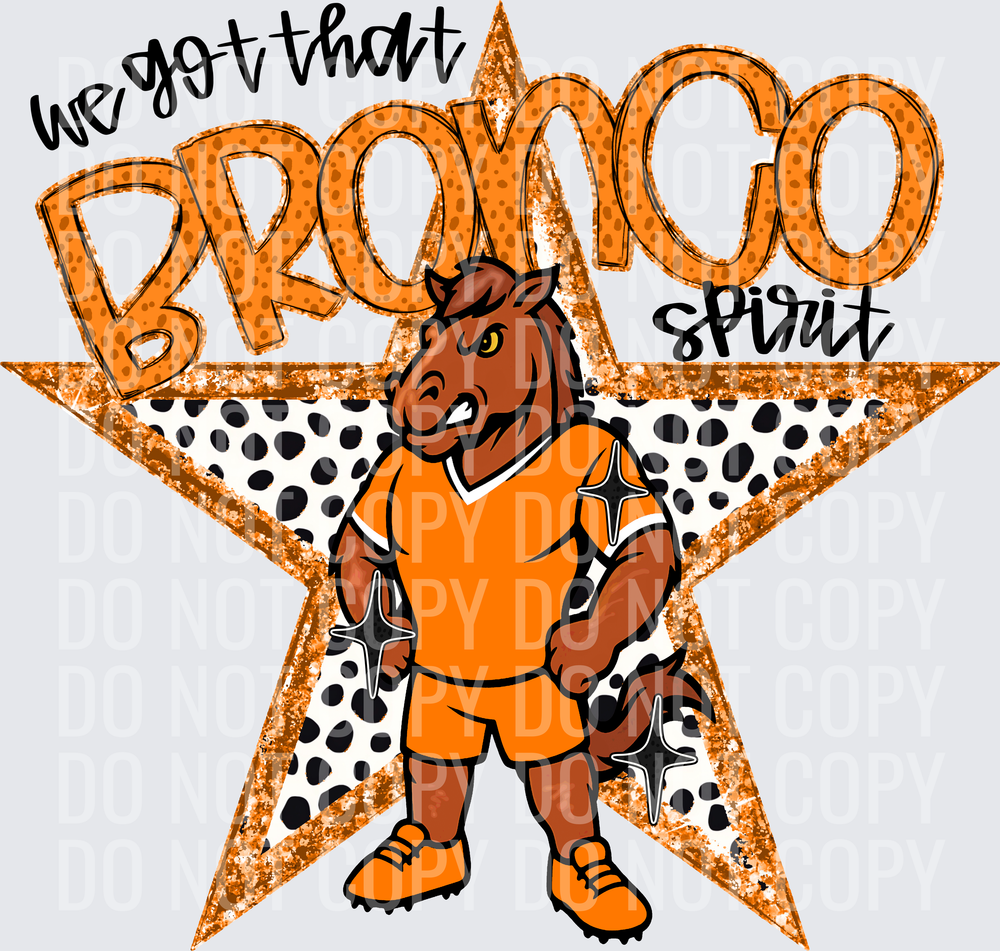 KayndiDesigns 09.26 We Got That Spirit Bronco Orange