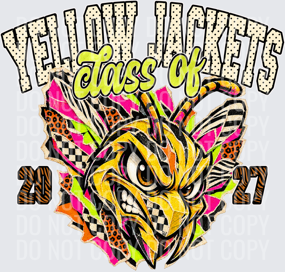 KayndiDesigns 10.26 Class of 2027 Bright Yellow Jackets 2