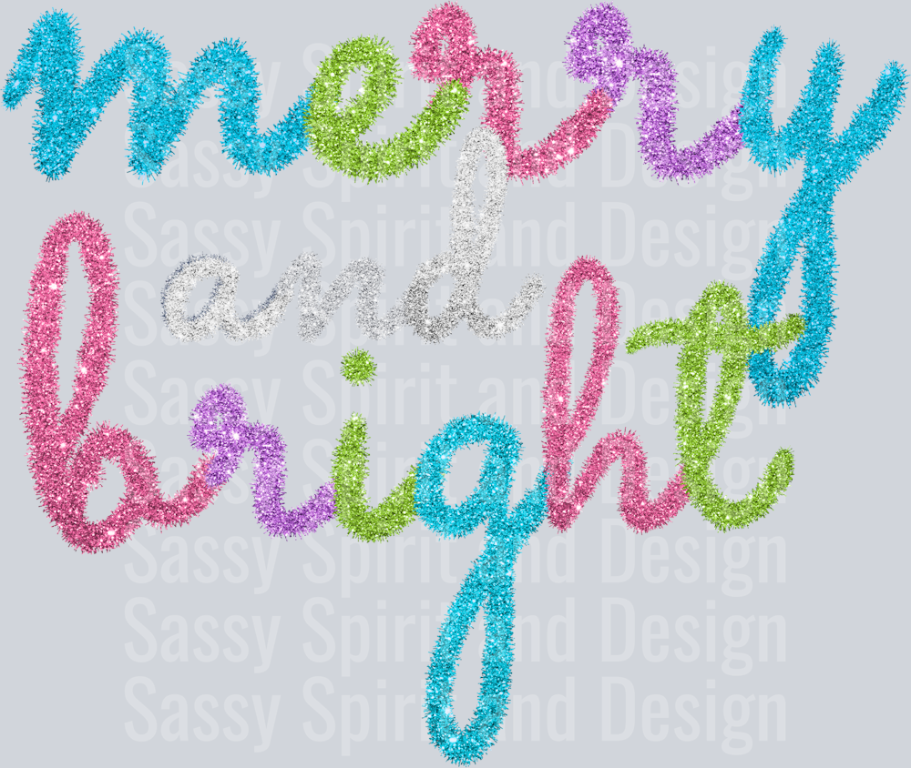 TINSEL MERRY AND BRIGHT