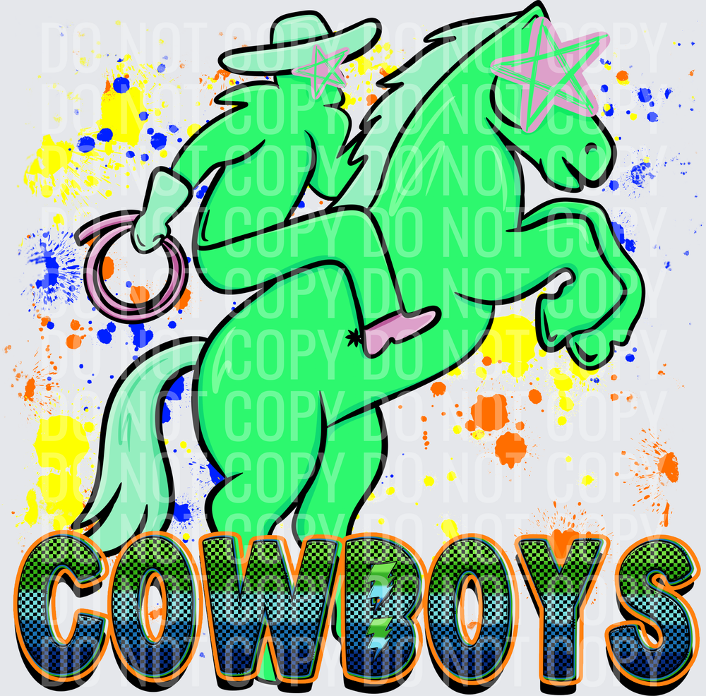 COWBOYS splatter