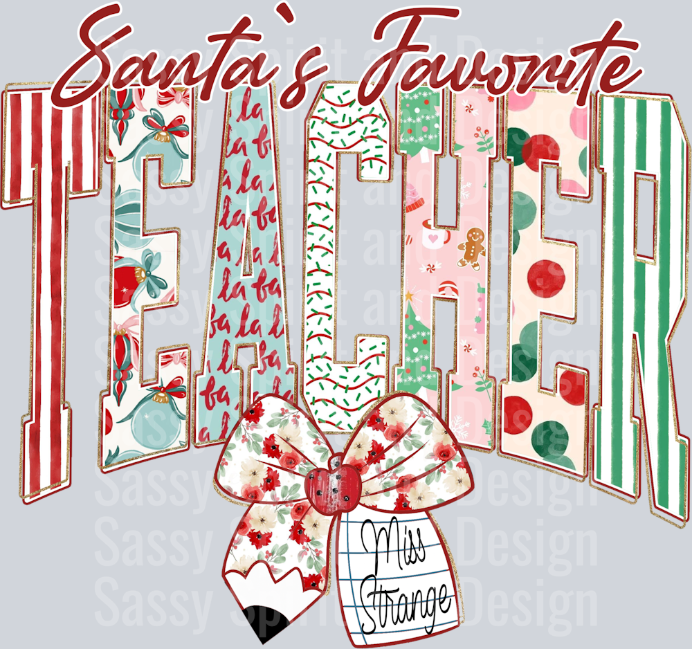 SANTA'S FAVORITE TEACHER MISS STRANGE