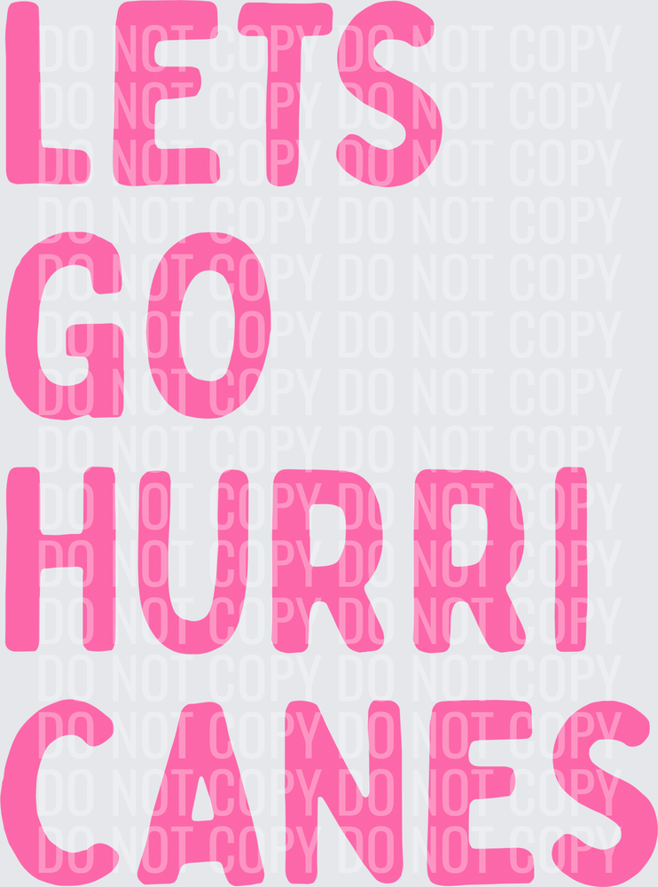 Lets go hurricanes
