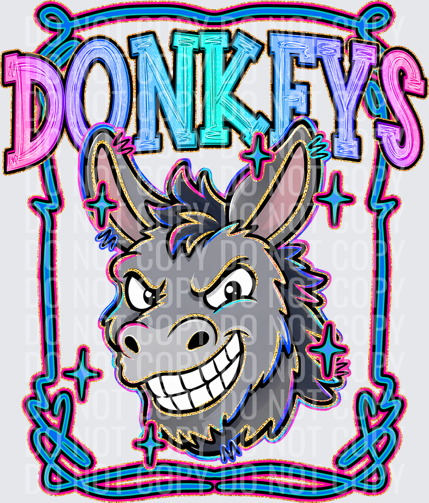 KayndiDesigns 08.26 Retro Pop Donkeys