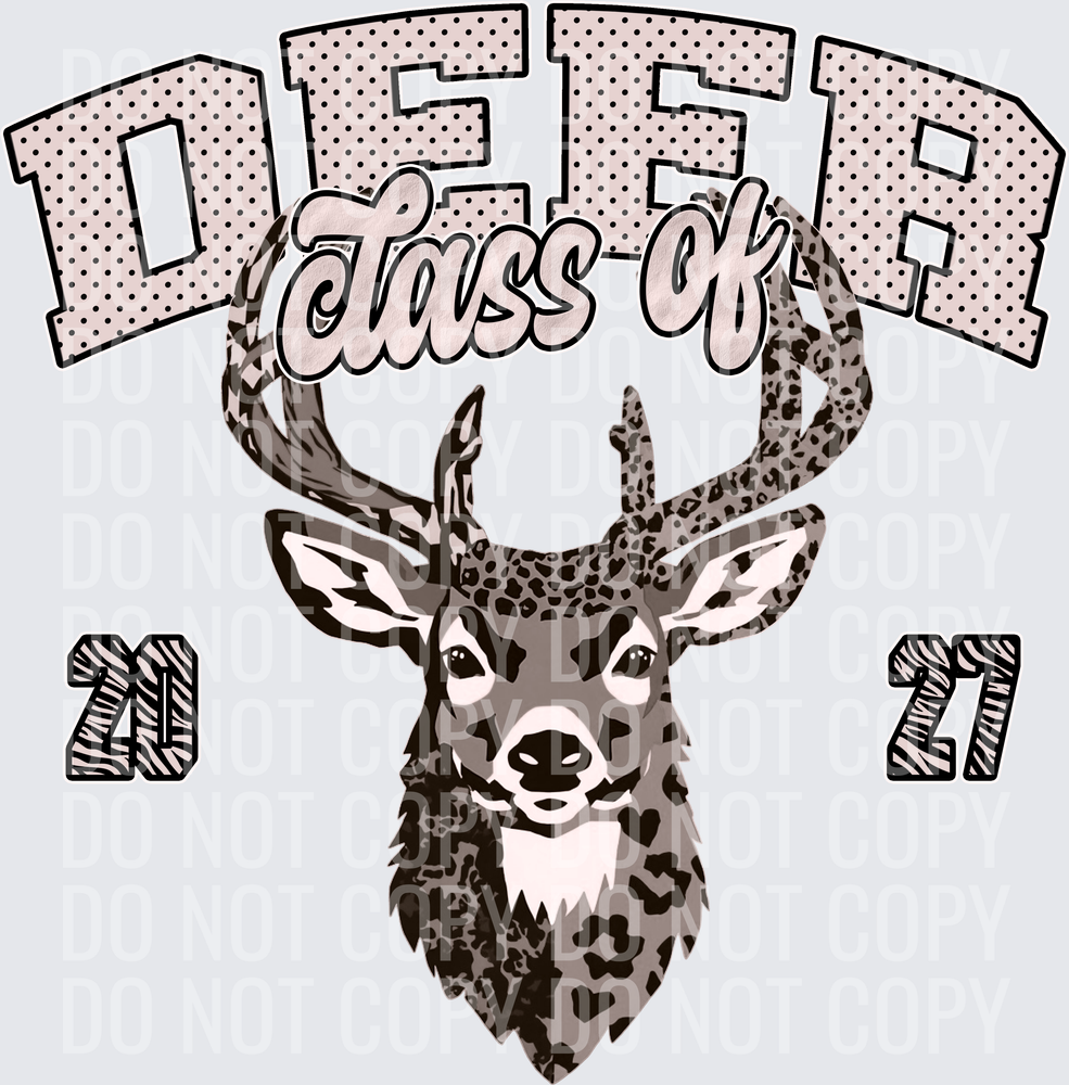 KayndiDesigns 10.26 Class of 2027 Neutral Deer