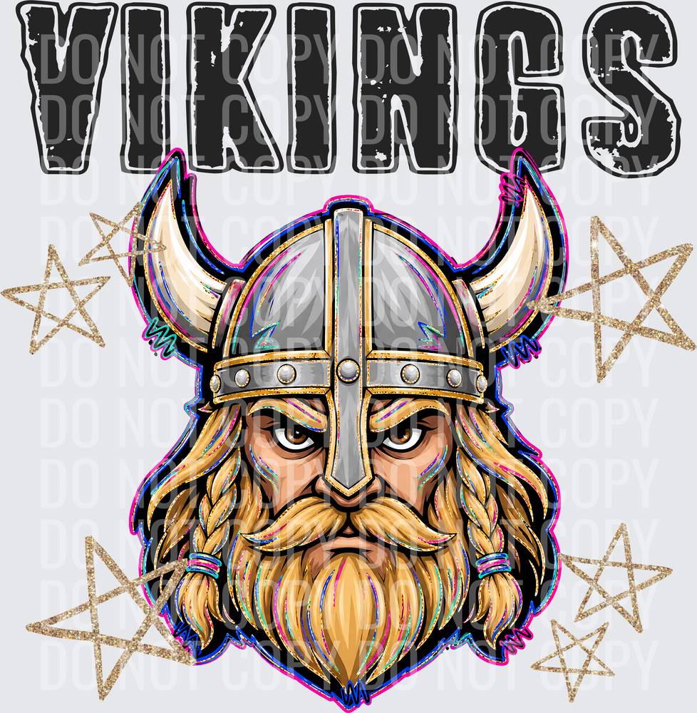KayndiDesigns 08.26 Grunge Varsity Vikings