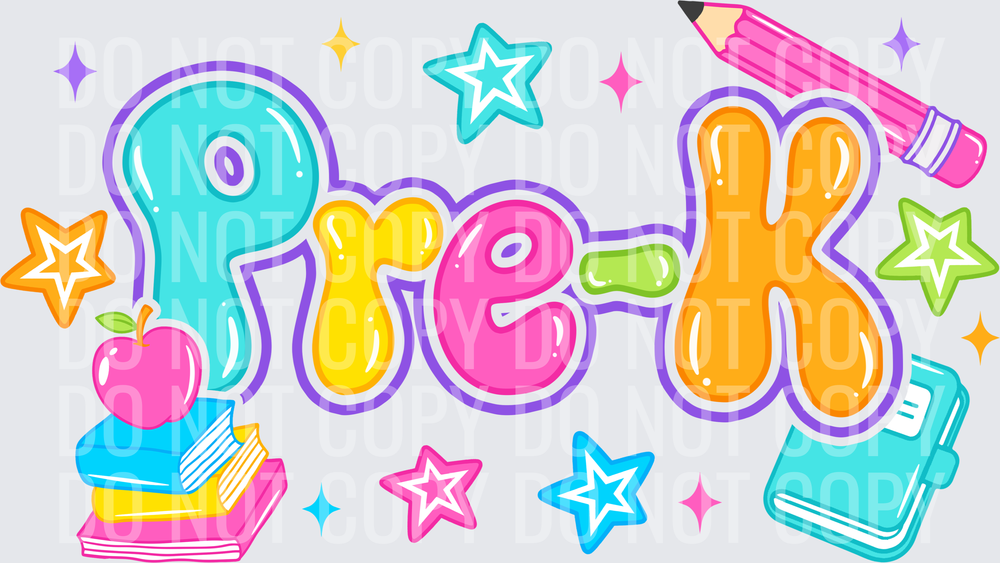 Pre K Bubble Letters