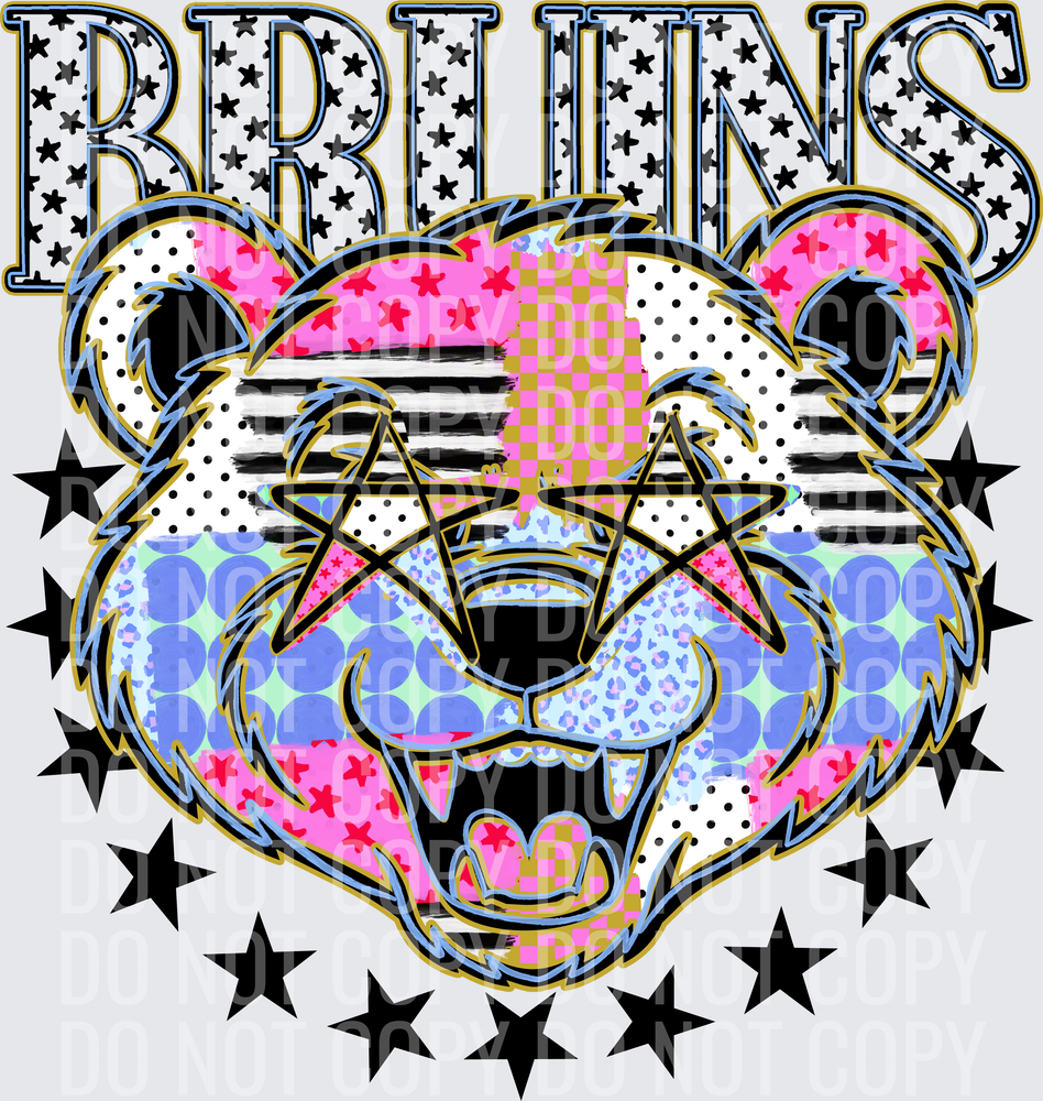 KayndiDesigns 09.26 Patchwork Varisty Stars Bruins