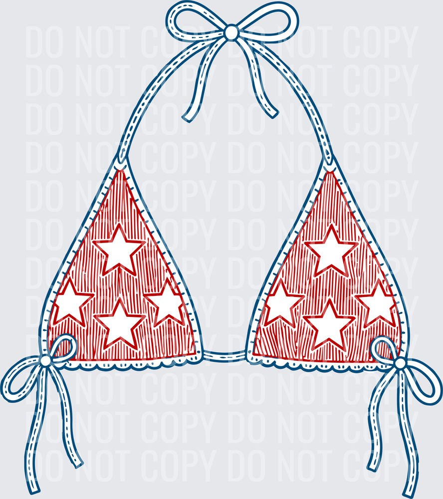 Tied Bikini Top Front