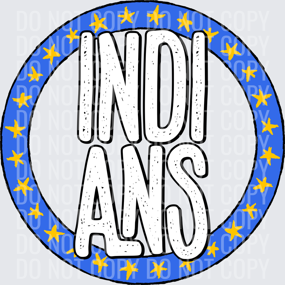 IndiansStarCircleRoyalYellowGold